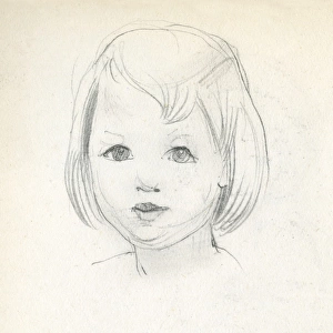 Pencil sketch of a child