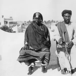 Three people of Kismayo, Somalia, East Africa