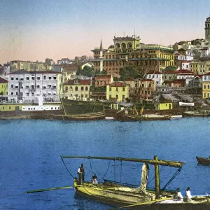 The Pera and Galata Districts of Istanbul, Turkey