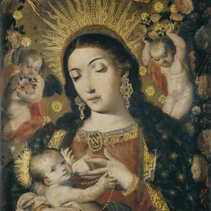 PEREZ DE HOLGUIN, Melchor (1665-1724). The Virgin