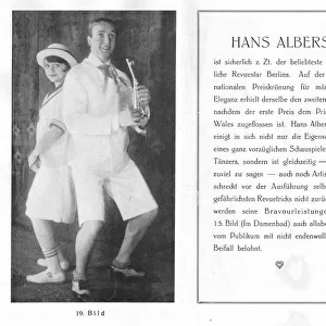 Two performers, including Hans Albers in James Klein