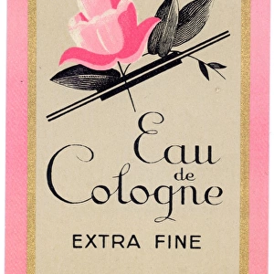 Perfume label, Eau de Cologne Extra Fine