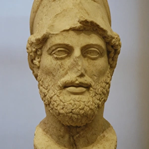 Pericles (h. 495-429 BC). Athenian statesman. Marble bust. Co