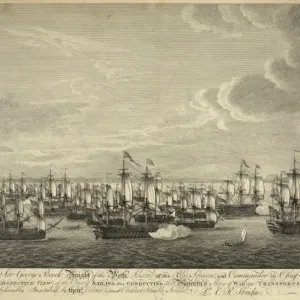 Perspective view of the order of sailing and conducting his Perspective view of the order of sailing and conducting his