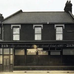 Photograph of Boundary Road Social Club PH, East Ham, London Photograph of Boundary Road Social Club PH, East Ham, London