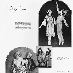 Three photographs of the Dodge Twins, America, 1930