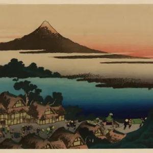 Pictorial envelope for Hokusais 36 views of Mount Fuji seri