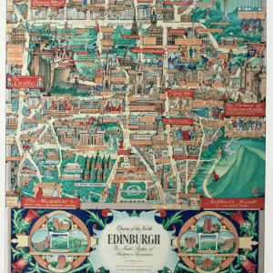 Pictorial map of Edinburgh