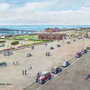 Pier and West Parade, Rhyl, North Wales