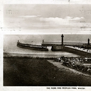 The Piers & Peoples Park, Whitby, Yorkshire