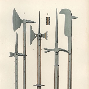 Pikes, halberds and pole arms from the mid