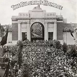 The Pilgrims Homage, Menin Gate, Ypres, Belgium
