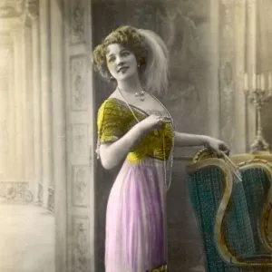 Pink & Gold Gown C. 1911