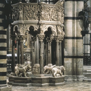 PISANO, Nicola (1220-1278). Pulpit. 1266-1268