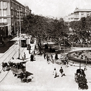 Place des Consuls, Alexandria, Egypt, circa 1890