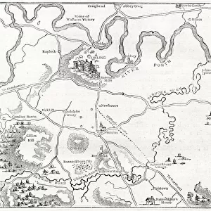 Plan of the Battlefield of Bannockburn, Scotland, 23-24 June 1314