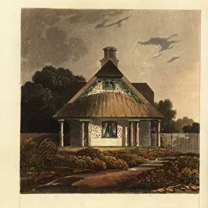 Plan and elevation of a Regency cottage
