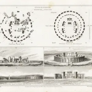 Plan and elevation of Stonehenge, Wiltshire