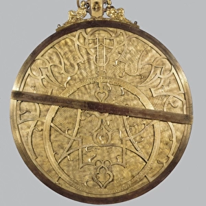 Planispheric astrolabe. 1569. Manufactured in golden