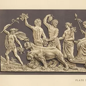 Plaque depicting the triumph of Bacchus and Ariadne