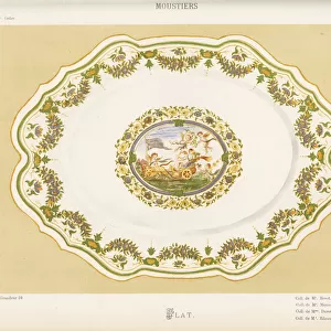 Platter from Moustiers, France, 18th century