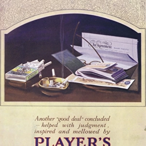 Players Navy Cut cigarette advert, 1927