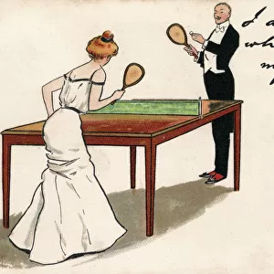Playing Table Tennis - Edwardian - Etiquette
