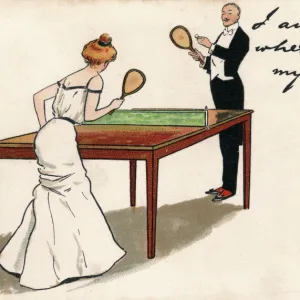 Playing Table Tennis - Edwardian - Etiquette