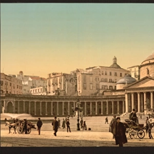 Plaza and church of San Francesco di Paola, Naples, Italy