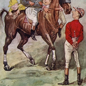 Political cartoon - Joseph Chamberlain as jockey
