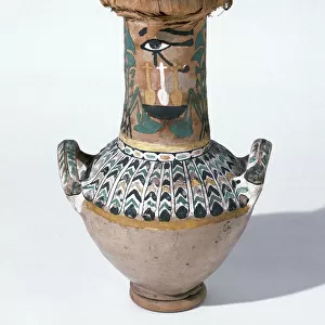 Polychromed vase. Tomb of Kha. 1400 BC. Egypt