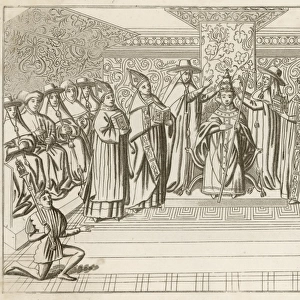 Pope Boniface IX crowned