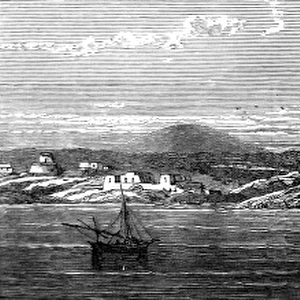 Port of Christianborg near Accra, 1873