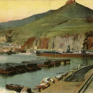 The Port of Oran and the Murdjajo Hill, Algeria