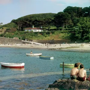 Portelet Bay, Pleinmont, Guernsey, Channel Islands. Date: circa 1960s