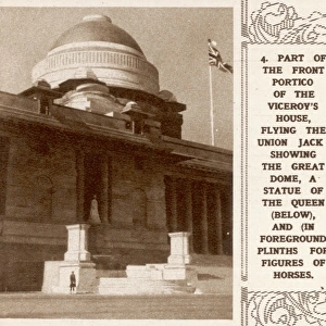 Front portico of the Viceroys House in New Delhi