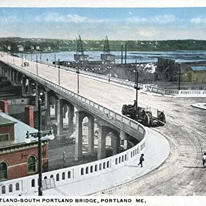 Portland-South Portland Bridge, Portland, Maine, USA