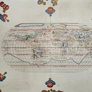 Portolan atlas by Joan Martines (1556-1590). Messina