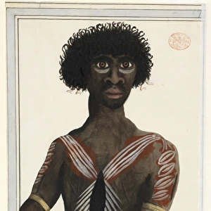 Portrait of an aboriginal man named Balloderree