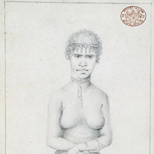 Portrait of an Aboriginal woman named Dirr-a-goa