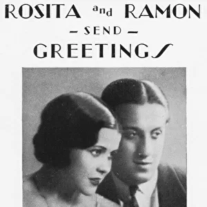 Portrait of the ballroom dancing team of Rosita and Ramo