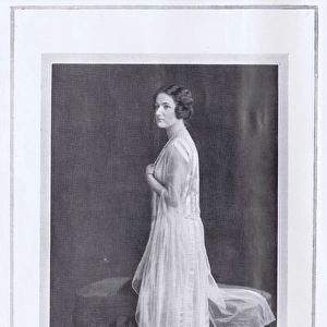 A portrait of Charlotte D Erlanger, society debutante, 1922
