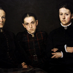 Portrait of Cornelia, Clara and Johanna Veth, 1885, by Jan V