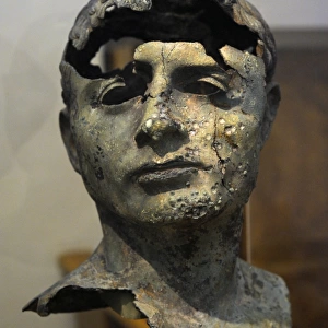 Portrait of a man. Roman work, early 1st century AD. Bronze