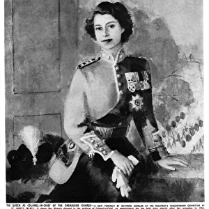 Portrait of the Queen, Colonel-in-Chief, the Grenadier Guard