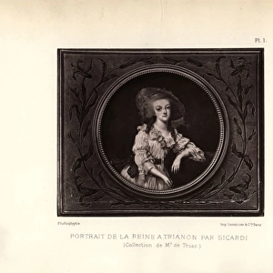 Portrait of Queen Marie Antoinette at Trianon by Sicardi