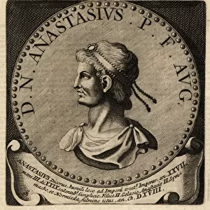 Portrait of Roman Emperor Anastasius I