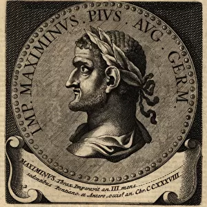 Portrait of Roman Emperor Maximinus Thrax