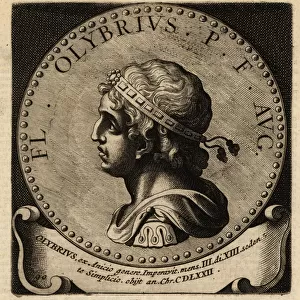 Portrait of Roman Emperor Olybrius