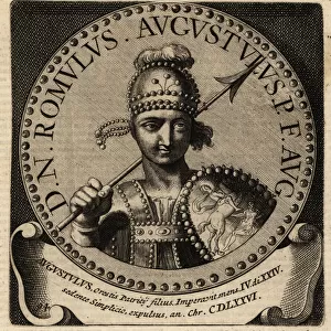 Portrait of Roman Emperor Romulus Augustulus